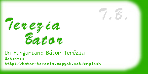 terezia bator business card