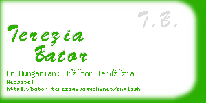 terezia bator business card